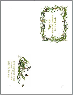 4 fold card