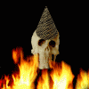 burning skull animated gifs
