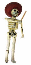 dancing skeleton