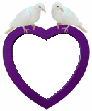 doves on purple heart animated gif border