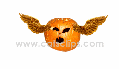 flying jack-o-lantern