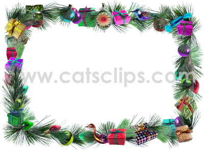 presents garland border