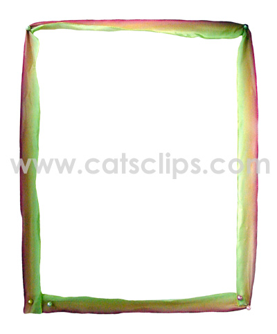 silk ribbon border