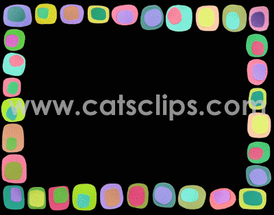 Colored shapes animated GIF border
