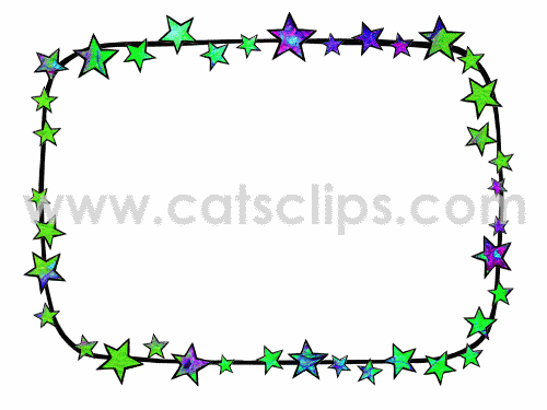 colored star animated border
